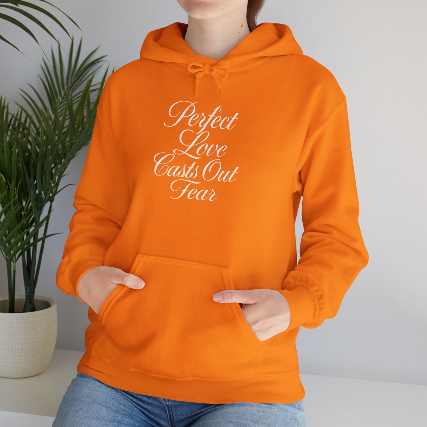 "Perfect Love Casts Out Fear" Heavyweight Hoodie